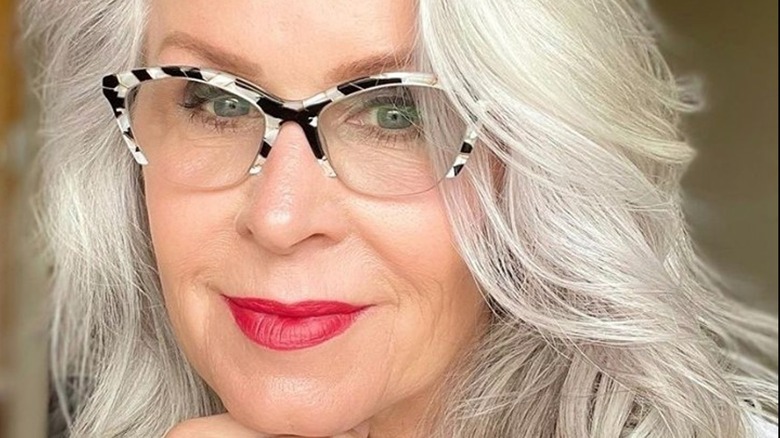 woman wearing Zenni Optical's Cat-Eye Glasses 7822831