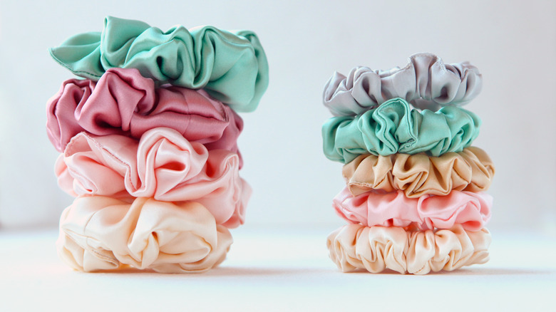 Stacks of scrunchies