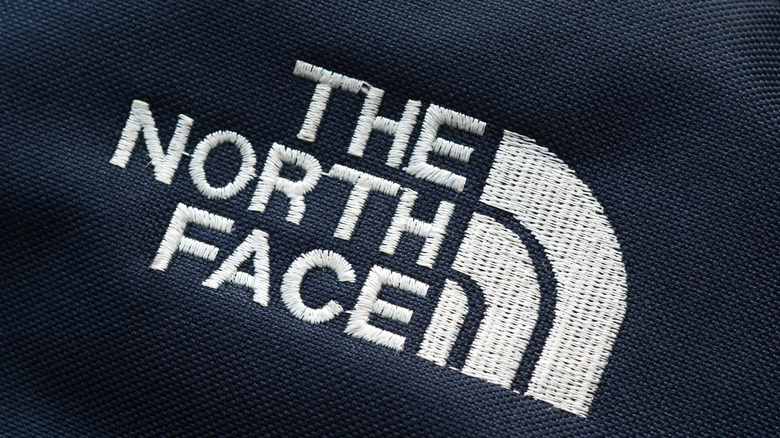 Embroidered North Face logo