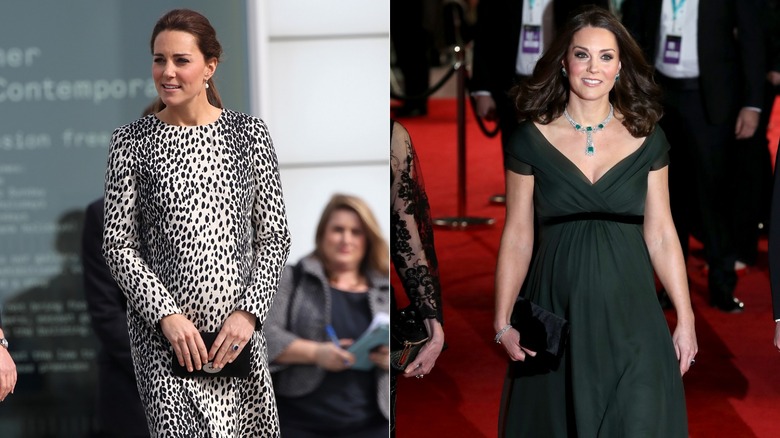 Kate Middleton while pregnant