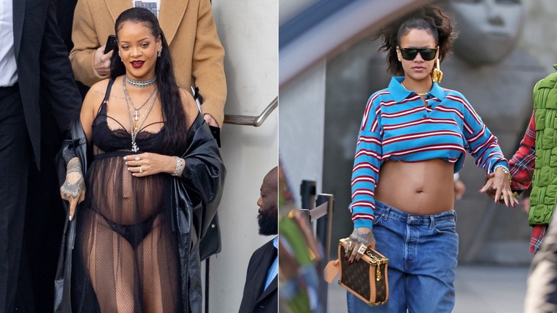 Rihanna while pregnant