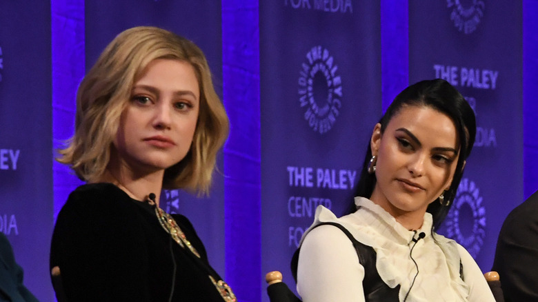 Lili Reinhart and Camila Mendes at a press conference