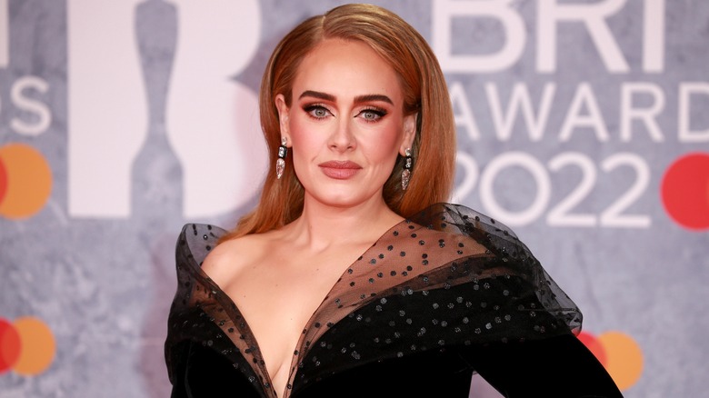Adele posing