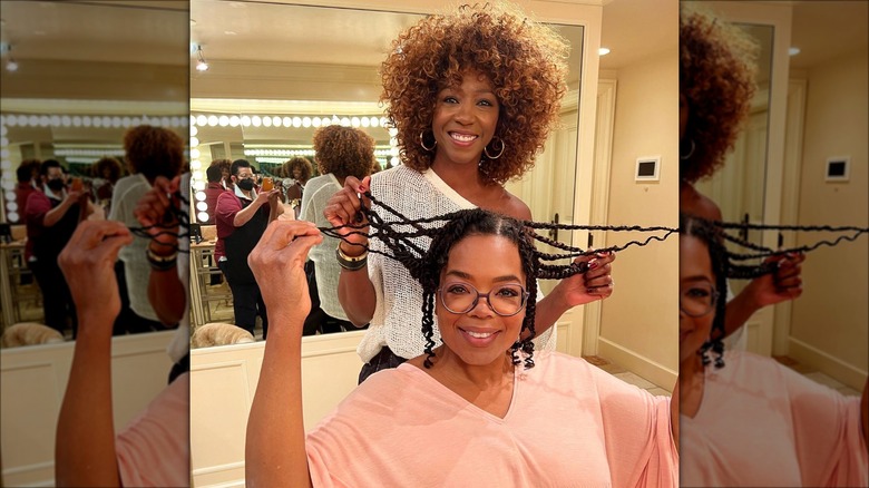 Oprah with braids