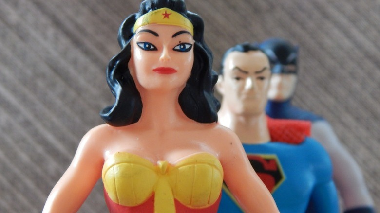 Close up of Wonder Woman doll
