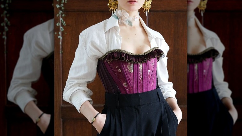 Victorian looking corset