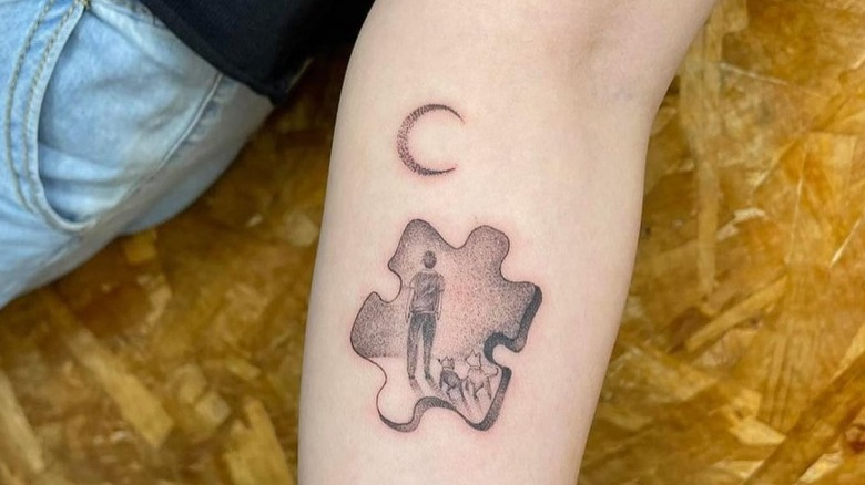 puzzle piece tattoo