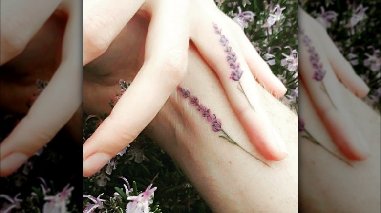 Lavender tattoos
