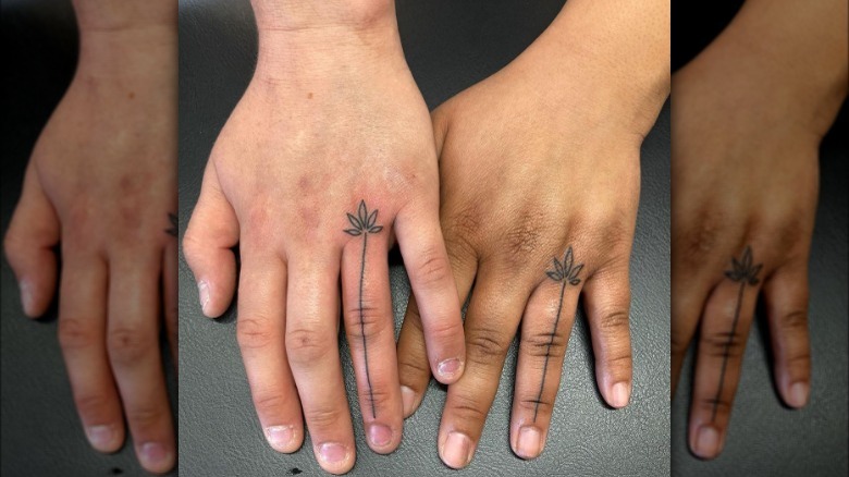 Ring finger tattoos