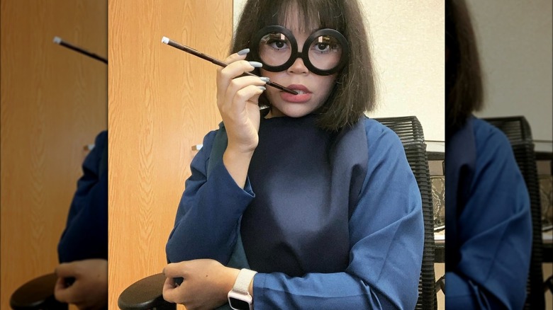 woman as Edna Mode from The Incredibles