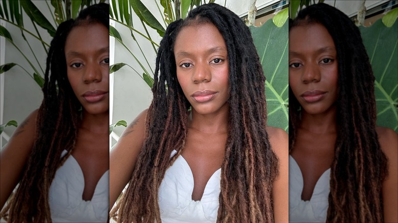 Woman with dreadlocks