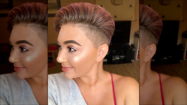 Woman with an undercut