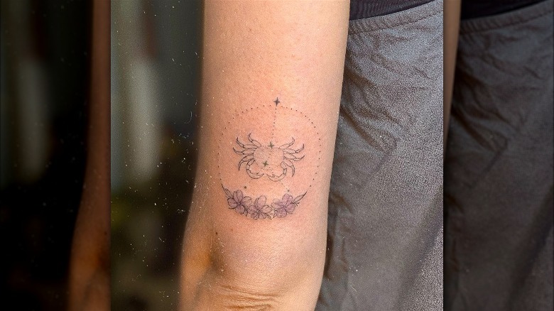 Crab line tattoo