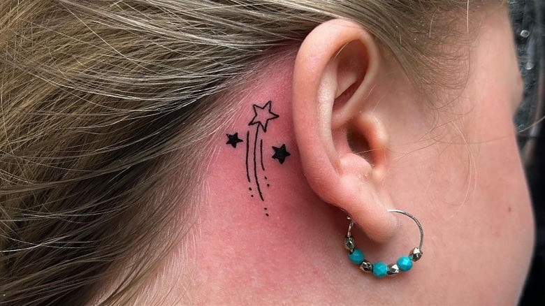 Shooting star tattoo