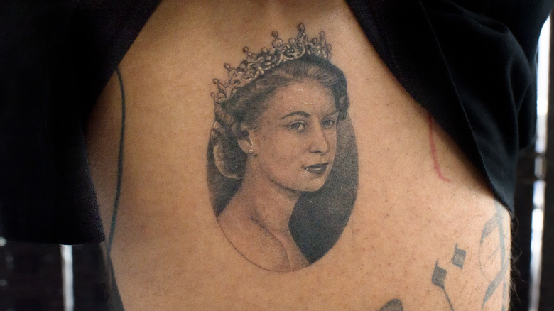 Realism portrait of Queen Elizabeth II