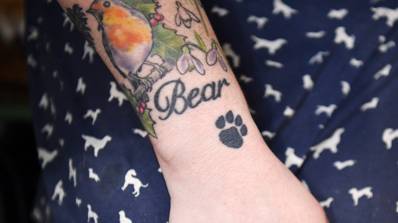 tattoo of a paw print