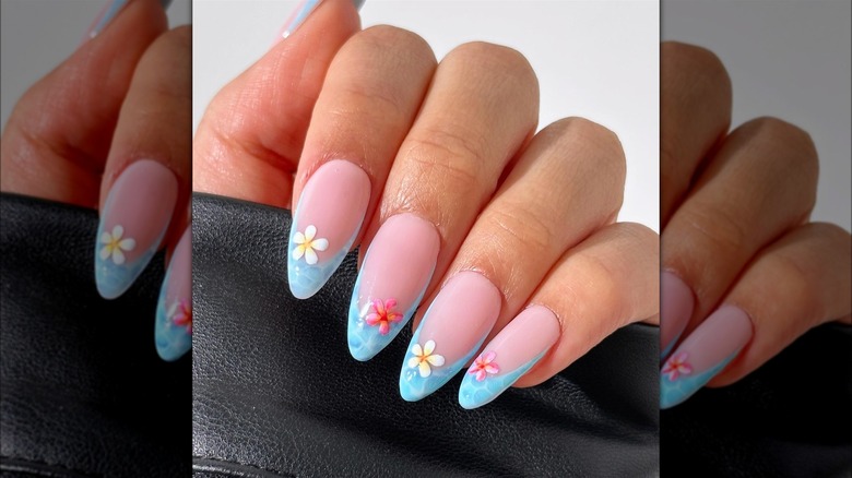 Water and flower nails