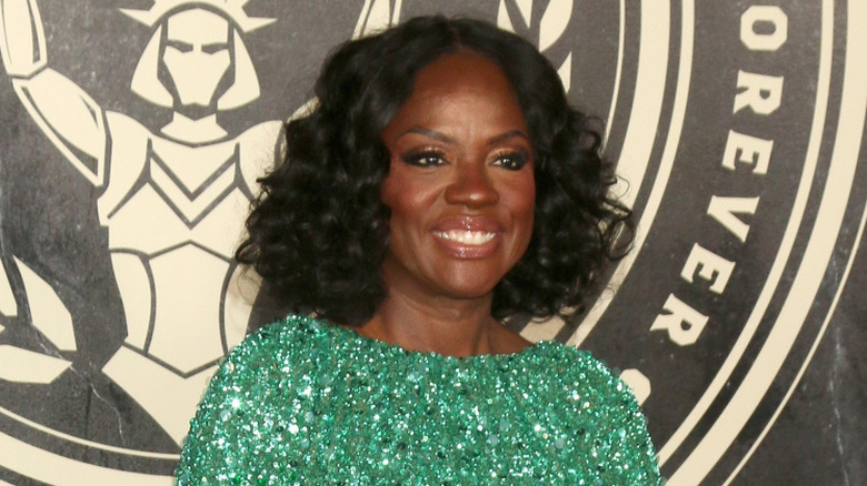 Viola Davis in 2023 at the Hunger Games prequel movie premiere.