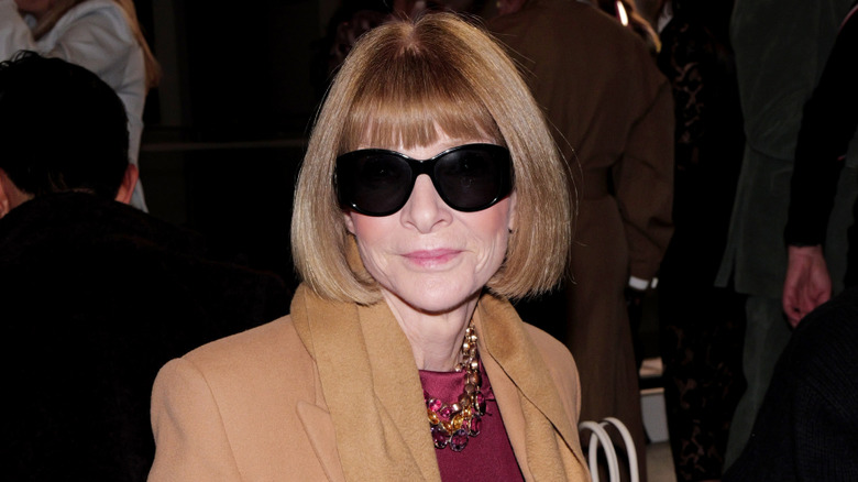 Anna Wintour at NY Fashion Week in February 2025.