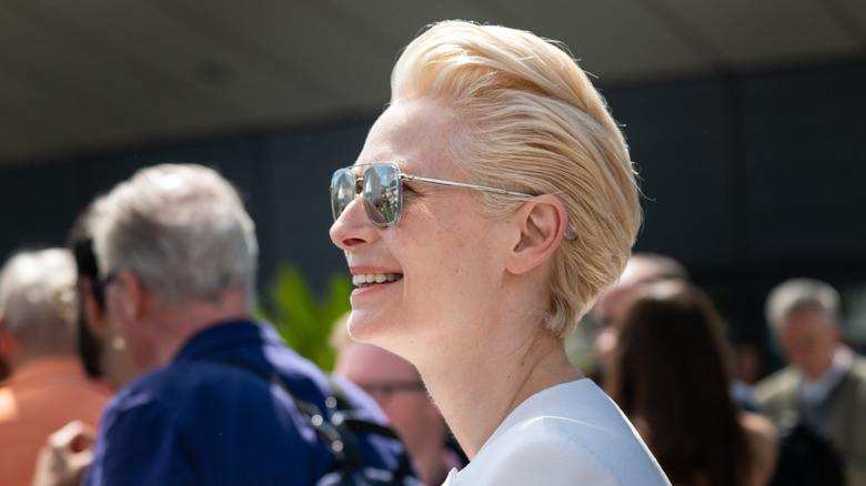 Tilda Swinton in 2019 at the Cannes Film Festival.