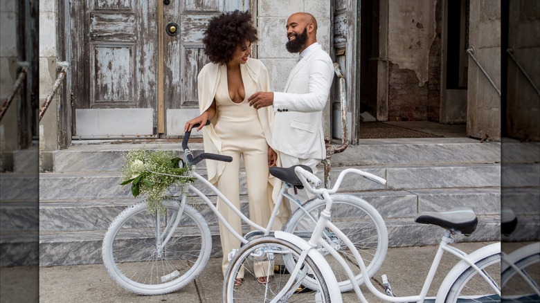 Solange and Alan Ferguson on their wedding day