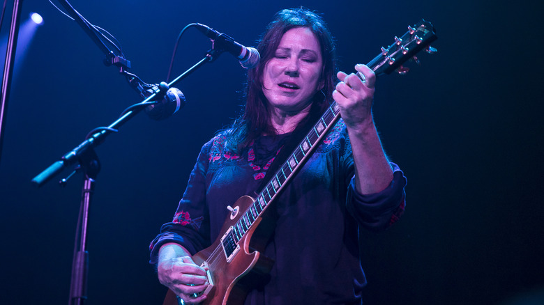 Kim Deal performing in the Netherlands in 2017