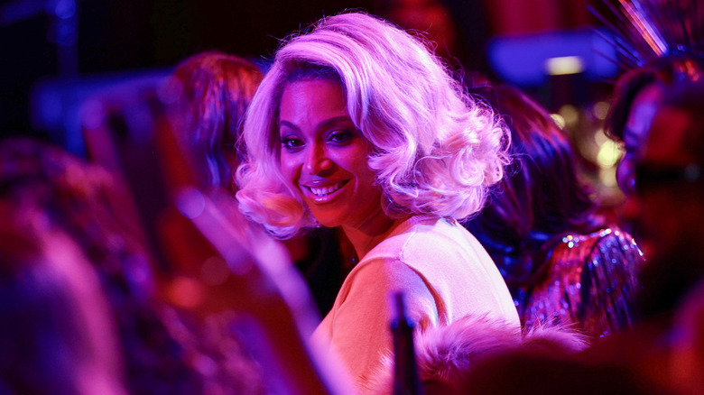 Beyonce smiling