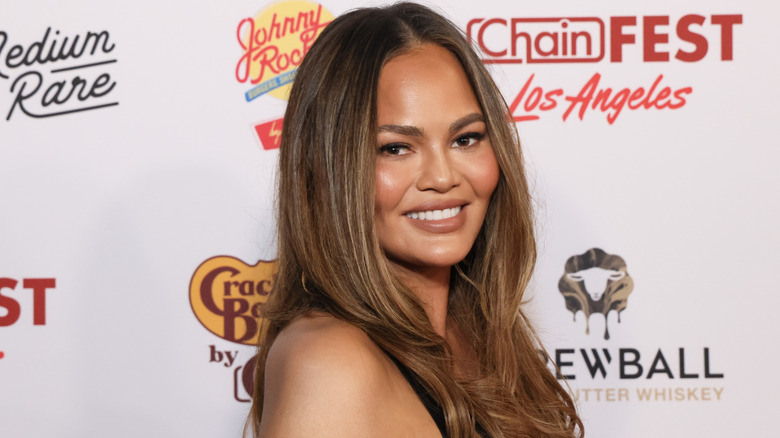 Chrissy Teigen smiling