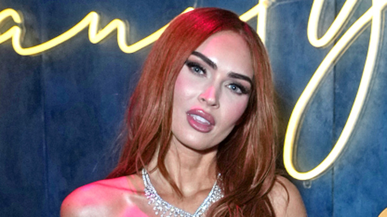 Megan Fox with red hair