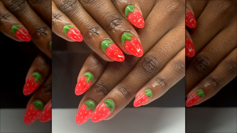 Strawberry nails