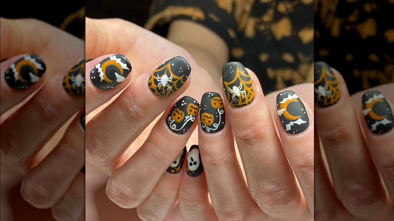 Halloween-inspired nails