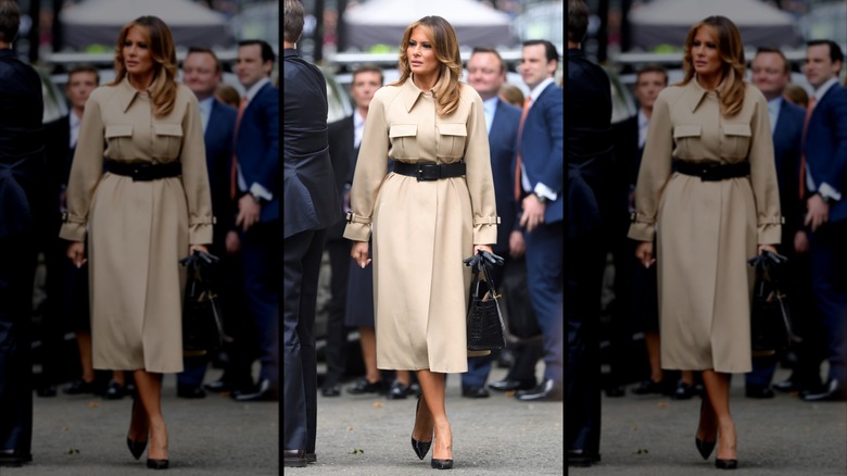 Melania Trump out in London