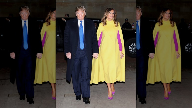 Donald Trump and Melania Trump in London