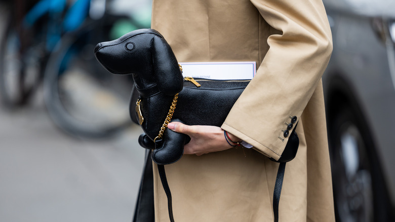 Dog-shaped purse