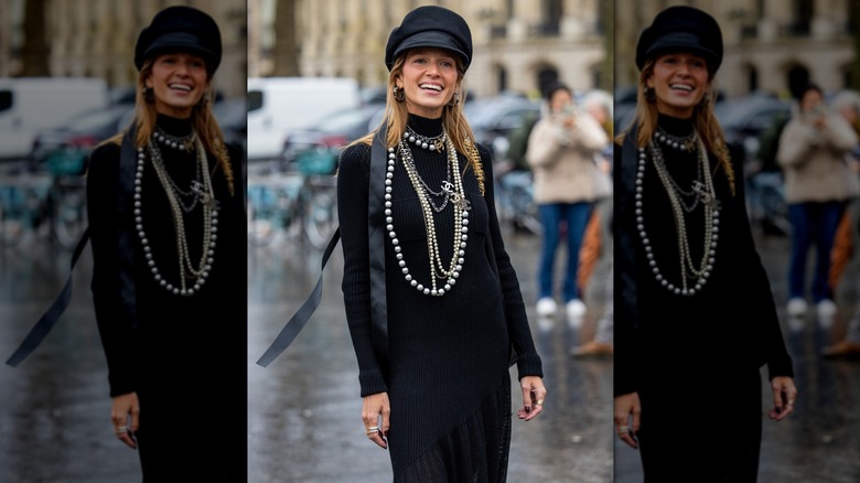 Helen Bordon attending the Chanel show during fashion week