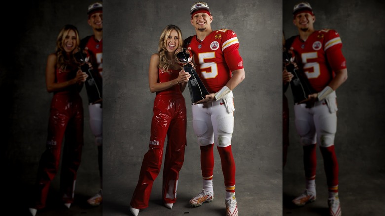 Brittany and Patrick Mahomes at an event