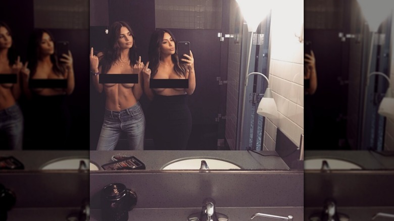 Emily Ratajkowski Kim Kardashian 