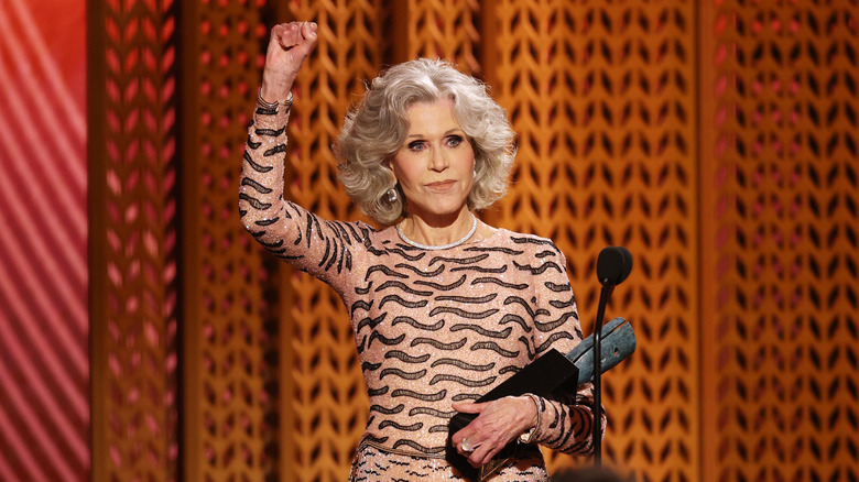 Jane Fonda at the 2025 SAG Awards