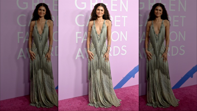 Zendaya in a boho dress