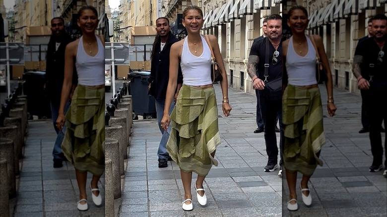 Zendaya wearing Mary Janes