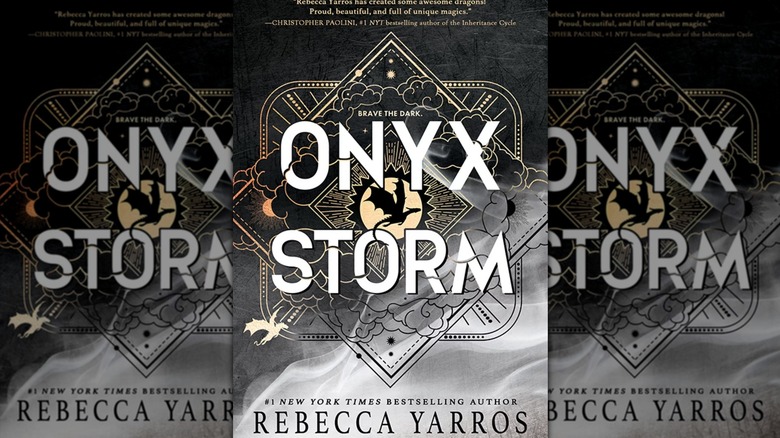 The cover of Rebecca Yarros's book Onyx Storm