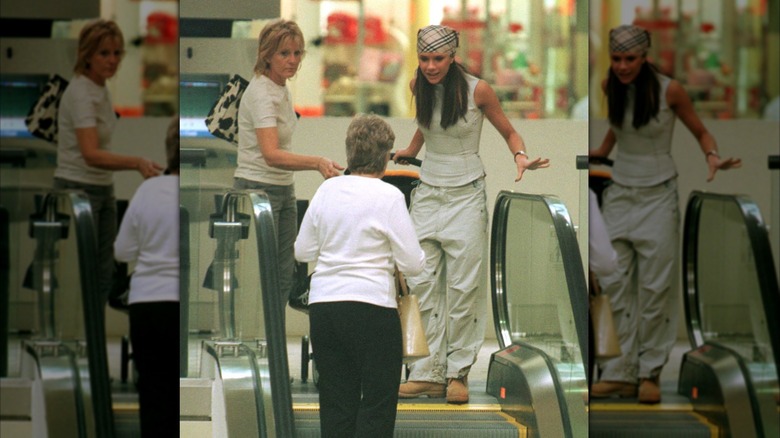 victoria beckham shopping at a mall in LA