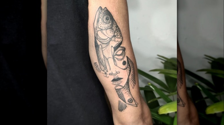 Pisces fish tattoo