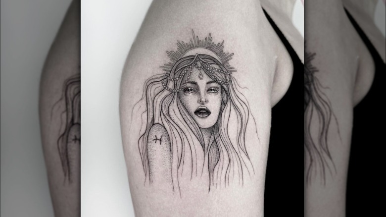 Sea queen tattoo