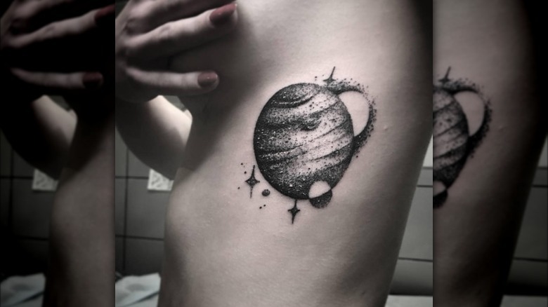 Planet Neptune tattoo