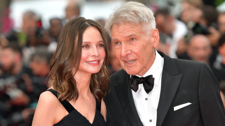 Harrison Ford and Calista Flockhart on the red carpet