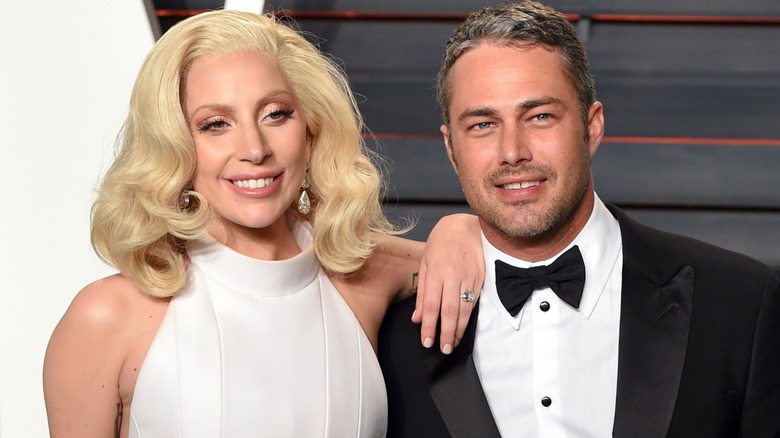 Lady Gaga on the red carpet with Taylor Kinney