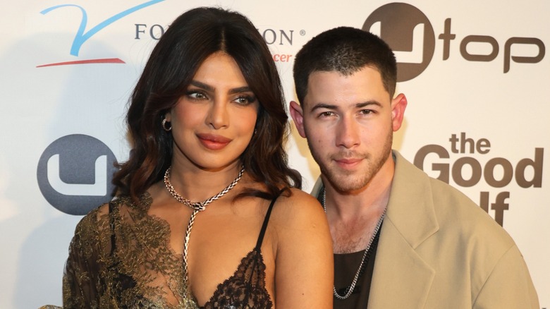 Priyanka Chopra and Nick Jonas on the red carpet