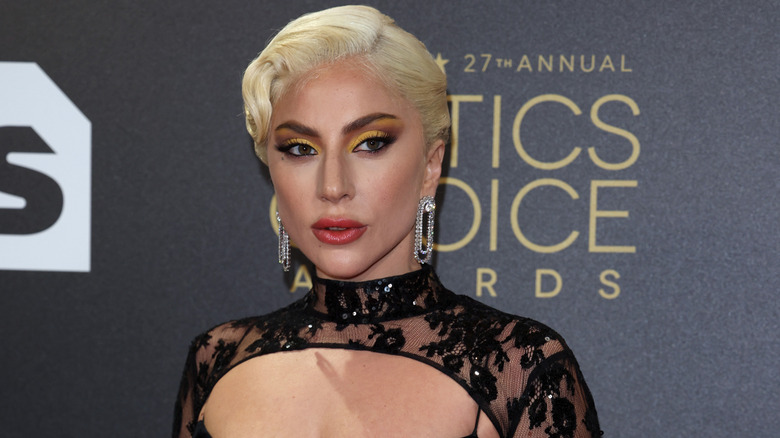 lady gaga at the annual critic's choice awards in london 2022