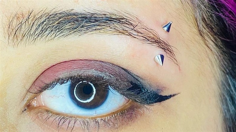 Eyebrow piercing